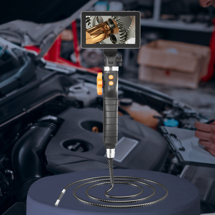 Borescope Endoscope Two Way 180 Articulating 5" Ips 8X Zoom 6.4Mm Lens