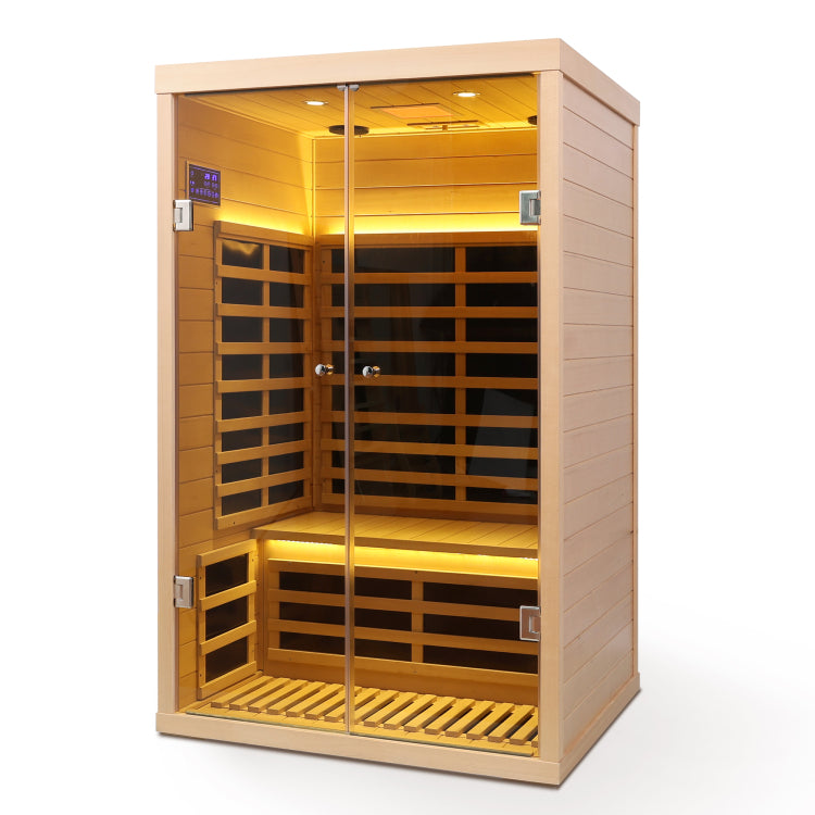 Low Emf Two Person Wide Space Hemlock Double Doors Great Glass Luxury Indoor