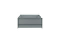 Twin Size Floor Platform Bed With Built In Book Rack,Grey Old Sku:W504P143306