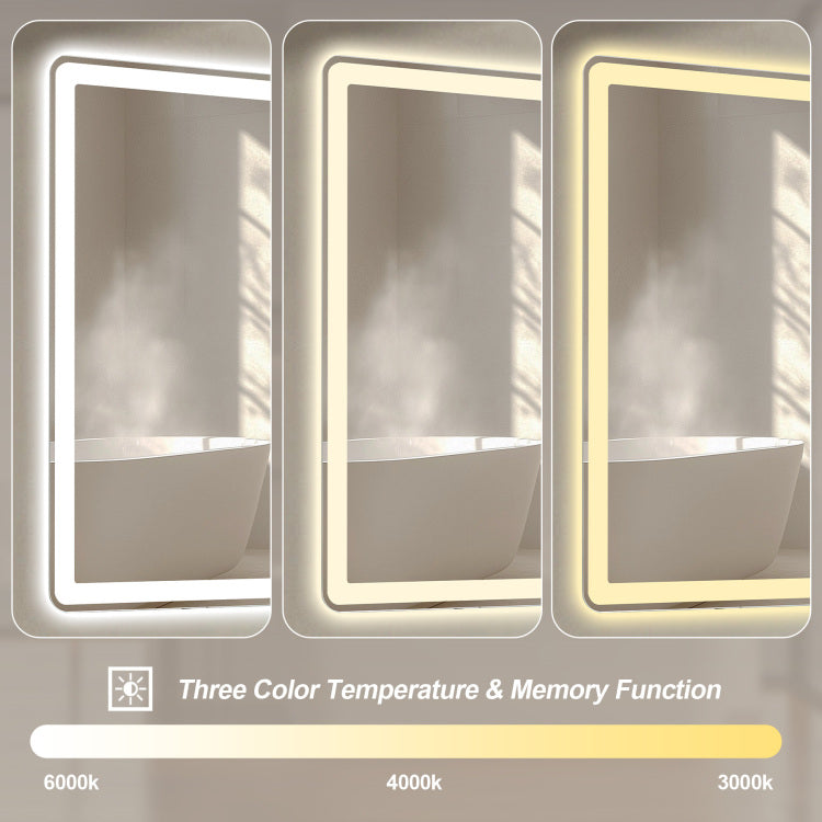 28*60Inch Led Bathroom Vanity Mirror ,Wall Mirror,Anti Fog, Dimmable,Shatter Proof Tempered Glass, Ideal For Bathroom Wall Decor, Beauty Makeup And Shaving