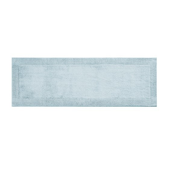 100% Cotton Tufted 3000 Gsm Reversible Bath Rug Blue 21X34"