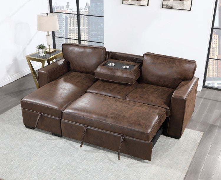 Territory Coffee Reversible Pull Out Sofa Bed