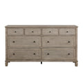Gray Oak Finish Classic Transitional Bedroom Furniture 1Pc Dresser Of 8 Drawers Wooden Furniture