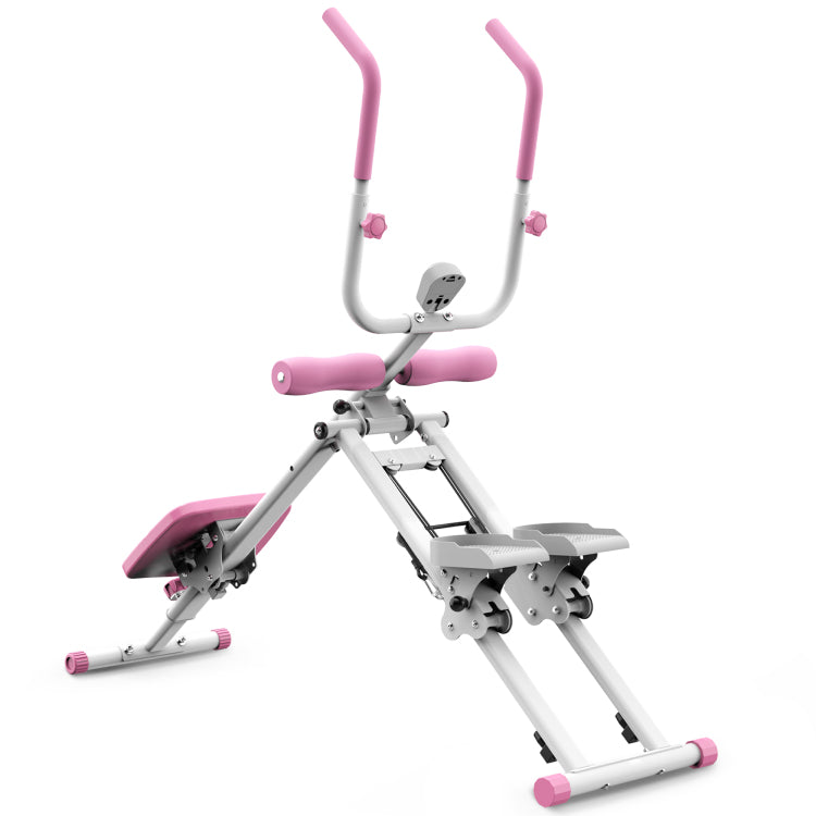 Multifunctional 2 In 1 Stair Stepper And Ab Workout Machine Pink