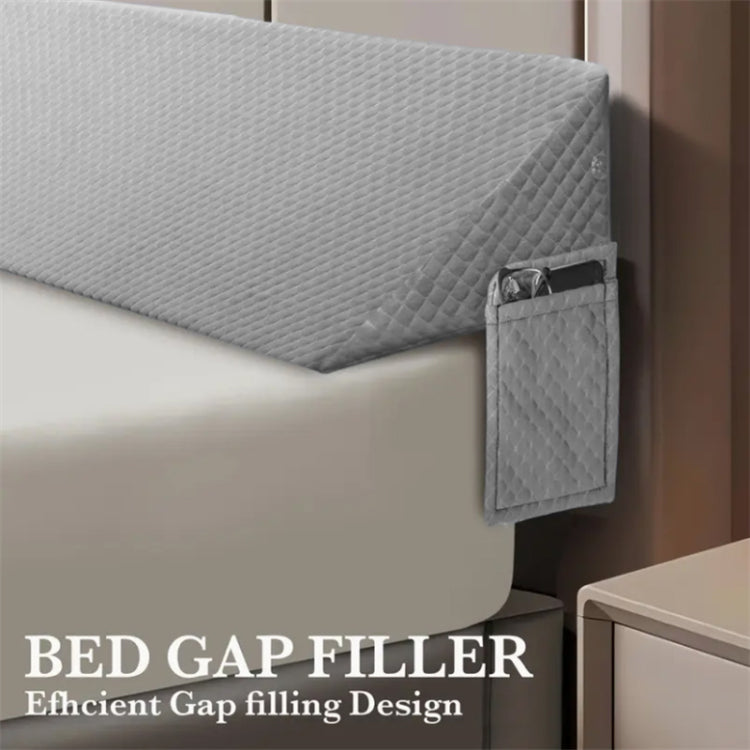 Air Layer Fabric Gap Pillow Grey Diamond Shaped Pocket137*24.5*15Cm