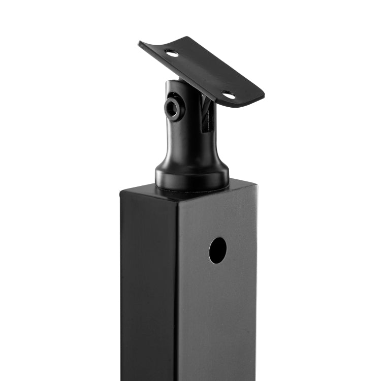 Cable Railing Post, 36X1X2 Inch Level Deck Stair Posts, 1 Pack Stainless Steel Cable Handrail Post, Pre Drilled Pickets With Mounting Bracket Stair Railing Kit, Black, 1Jzlgzxhs914Lza6X001V0