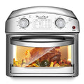 12.5 Quart 7 In 1 Convection Toaster Oven, 1500W, Stainless Steel, With 5 Pre Set Menus Roast, Bake, Grill, Broil, Toast, Dehydrate & Defrost, Silver