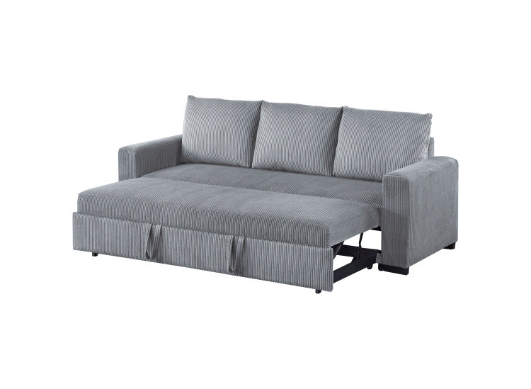 Modern Convertible Sleeper Sofa With Pull Out Bed Corduroy