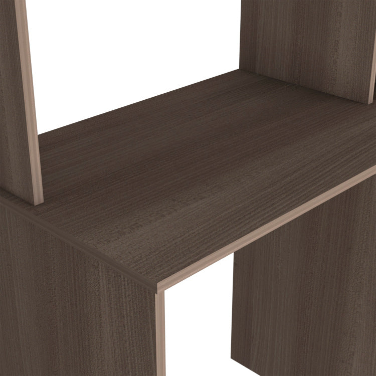 Aramis Desk, Five Shelves, Two Superior Shelves, Smokey Oak