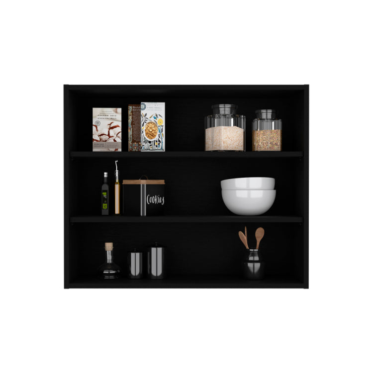 Meeker Wall Cabinet, Kitchen, Black