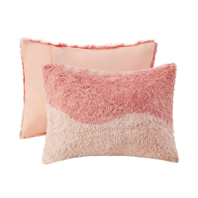 Twin Twin Xl Ombre Shaggy Faux Fur Comforter Set