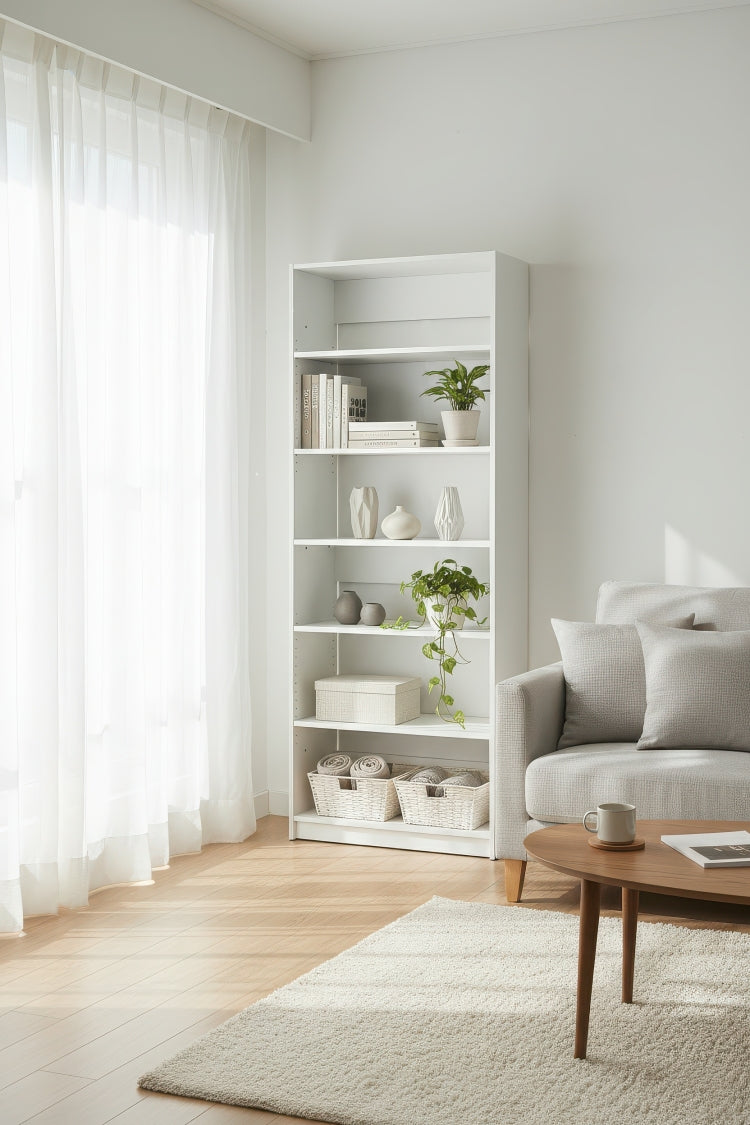 Prosper 32" White Wood Walk In Closet With Five Shelves