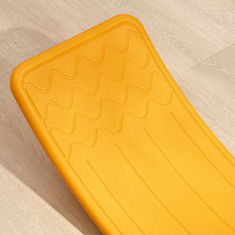 Qaba Kids 32" Balance Board, Wobble Board For Kids Toddlers, Curvy Rocker Board, Preschool Learning Montessori Waldorf Toy For Ages 3 6 Years Old, Orange