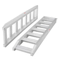 Aluminum Ramps, 8810 Lbs, Heavy Duty Ramps With Top Hook Attaching End, Universal Loading Ramp For Motorcycle, Tractor, Atv Utv, Trucks, Lawn Mower, 72"L X 15"W, 2Pcs