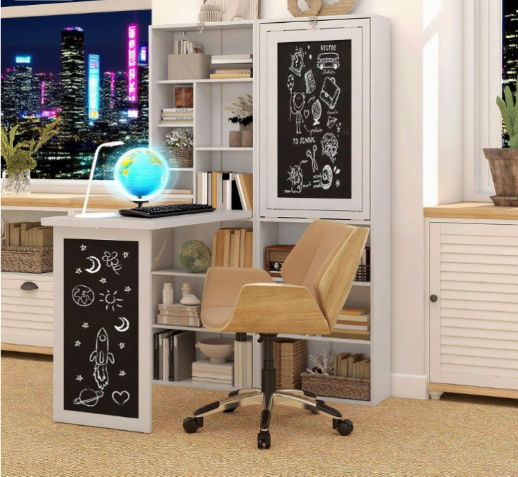 Fold Out Convertible Office Desk, Wall Mount Computer Desk