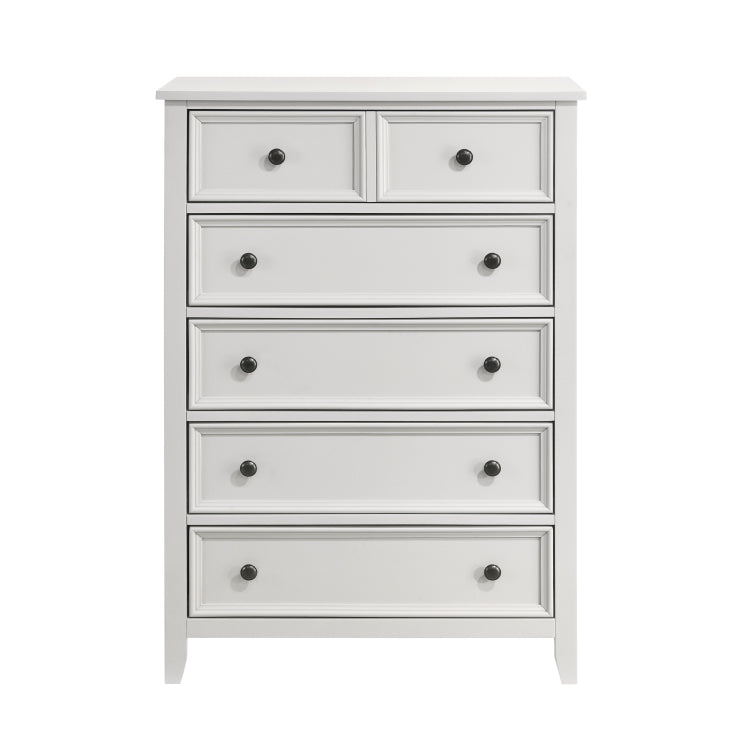Classic White Finish Chest Of 6 Drawers Storage 1Pc Modern Bedroom Furniture Farmhouse Style