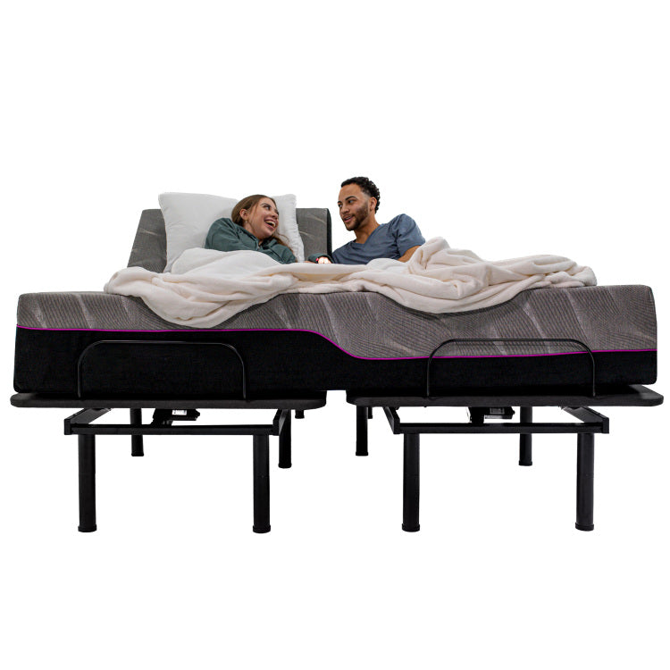 Re11 Inch Flex Top Memory Foam Mattress And Adjustable Base Bundle, King Size