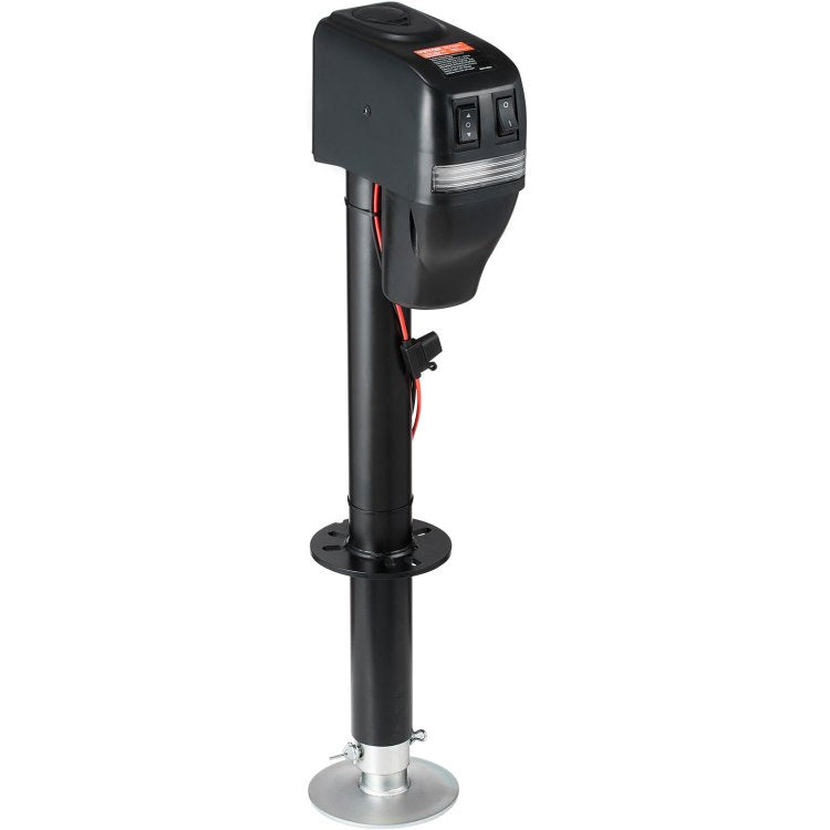Electric Trailer Jack, Power Tongue Jack Weight Capacity 4000 Lbs, 9.84" 33.85" Electric Tongue Jack With Waterproof Cover For Lifting Rv Trailer, Horse Trailer, Utility Trailer, Yacht Trailer
