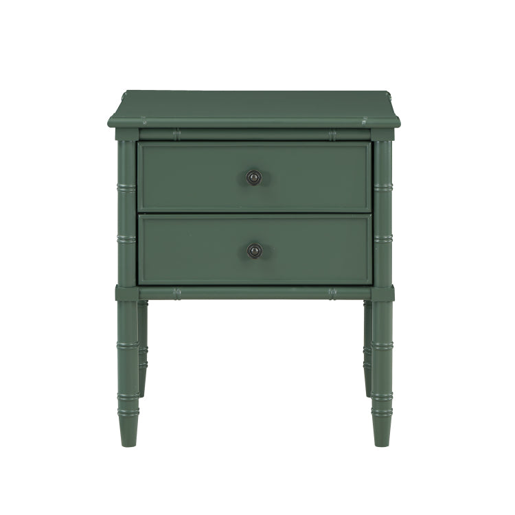 Emmett 2 Drawer Nightstand Vintage Green