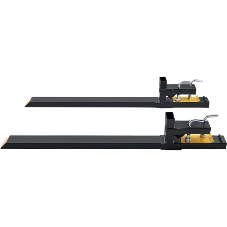 Pallet Forks, 4000 Lbs Capacity Clamp On Pallet Forks, 60" Tractor Bucket Forks, Heavy Duty Front Loader Attachment For Tractor, Loader Bucket, Skid Steer, Tractor Forks For Agriculture And Farm