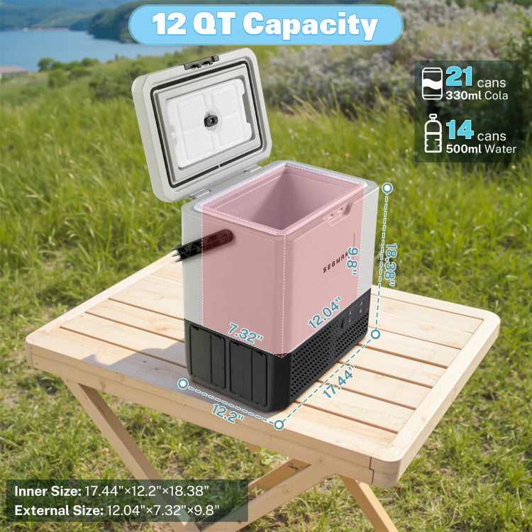 P15 Portable Car Fridge 45W 13.5L For Camping