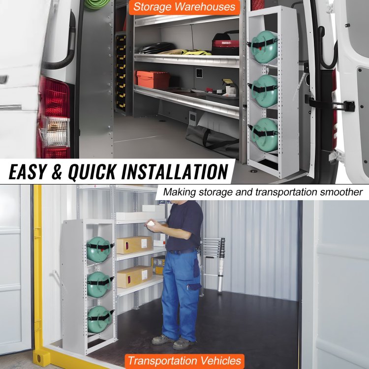 Refrigerant Tank Rack, With 3 X 30 50Lb Bottle Tanks, Cylinder Tank Rack 14.56X12.99X1.96 In, Refrigerant Cylinder Rack Gas Cylinder Racks And Holders For Freon, Gases, Oxygen, Nitrogen