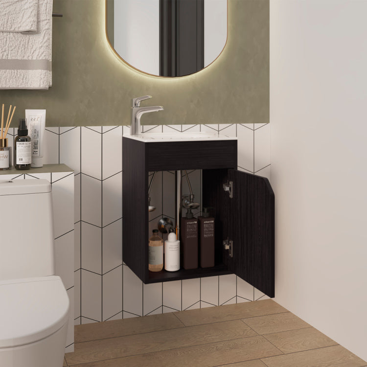 Hudson Vanity Sink, Bathroom, Black