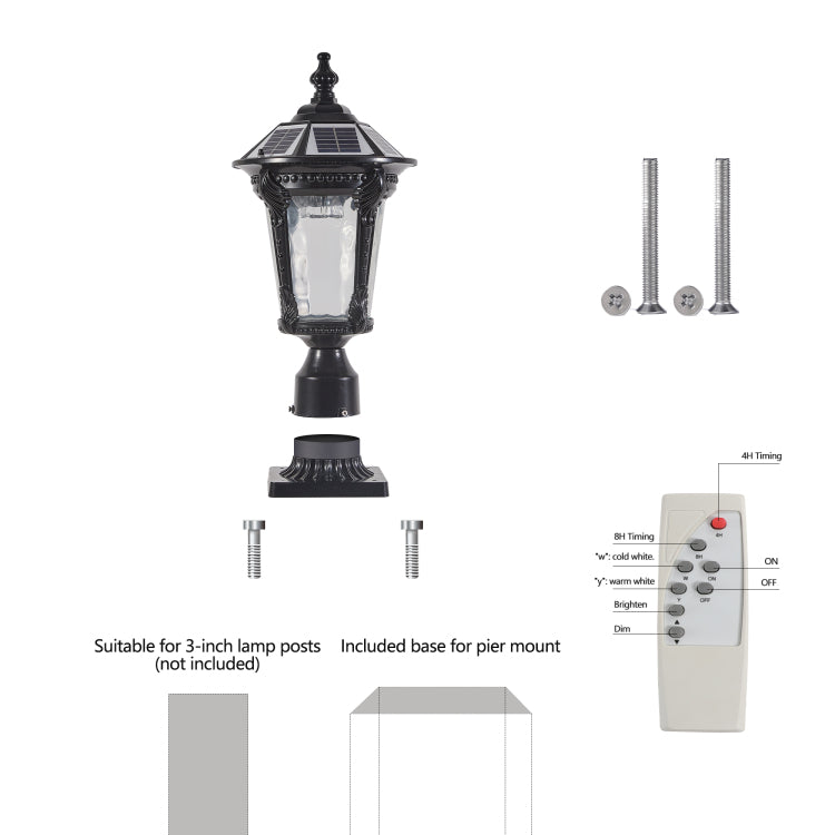 Retro Solar Lights With Dimmable Led 1 Pack