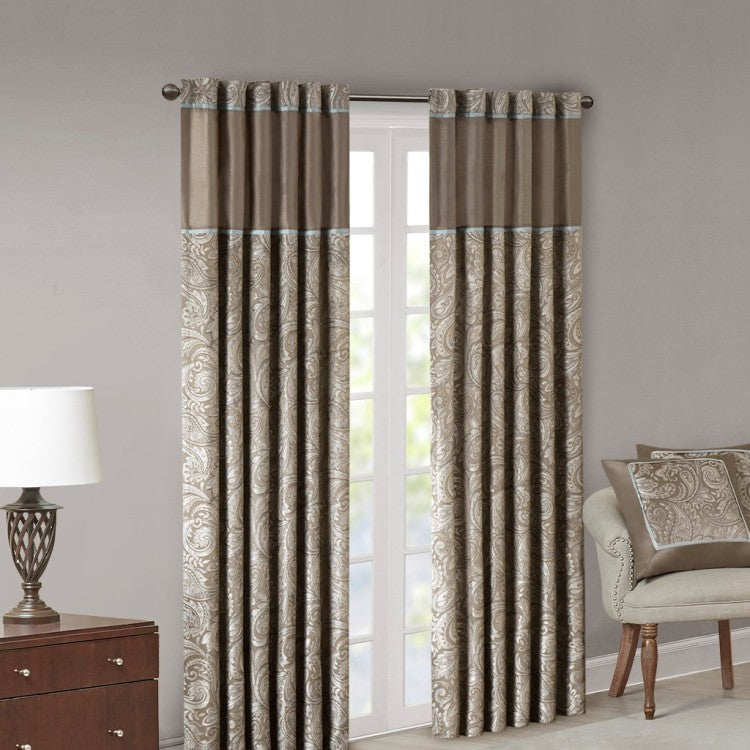 Jacquard Curtain Panel Pair 2 Pcs Window Panels
