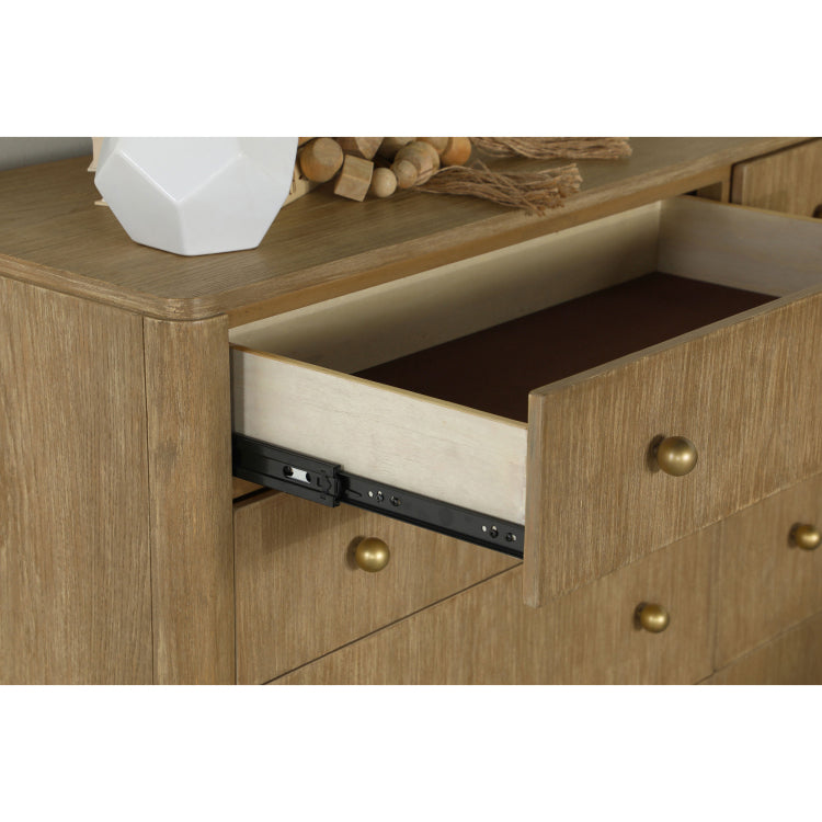 Stevie Sand Wash Rectangular 8 Drawer Dresser