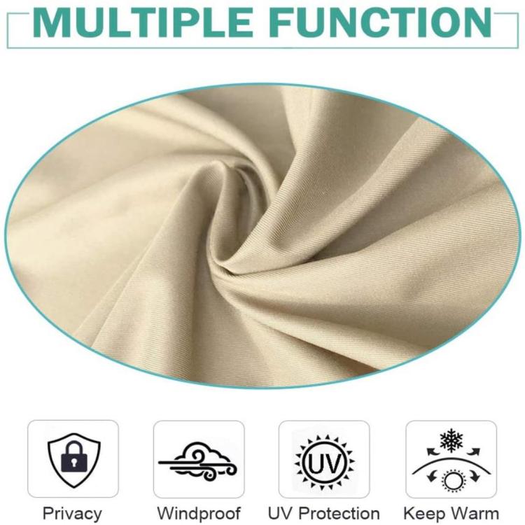 1 Pack Blackout Waterproof Indoor Outdoor Tab Top Curtain Panel