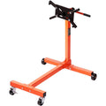 Engine Stand, 750 Lbs 3 8 Ton Rotating Engine Motor Stand With 360 Degree Adjustable Head, Cast Iron Motor Hoist Dolly, 4 Caster, 4 Adjustable Arms, For Vehicle Maintenance, Auto Repair