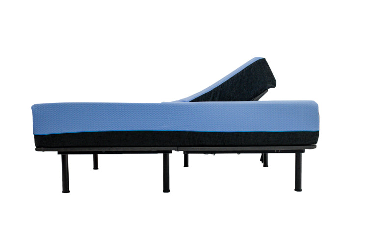 Refresh 12 Inch Flex Top Memory Foam Hybrid Mattress And Adjustable Base Bundle, King Size
