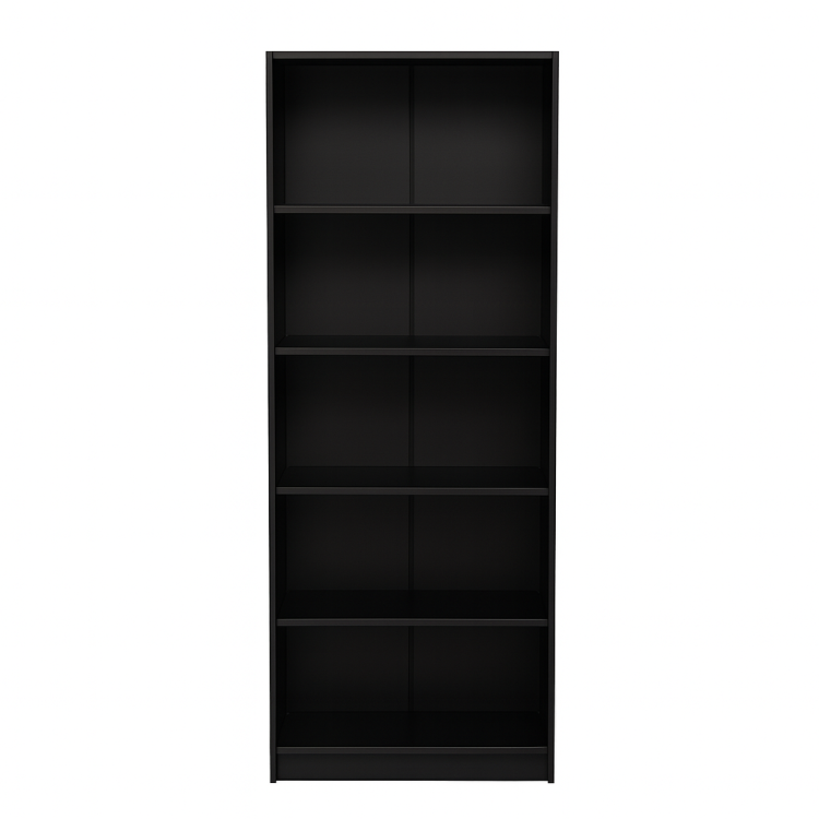 5 Tier Bookshelves Storage Cabinet Black