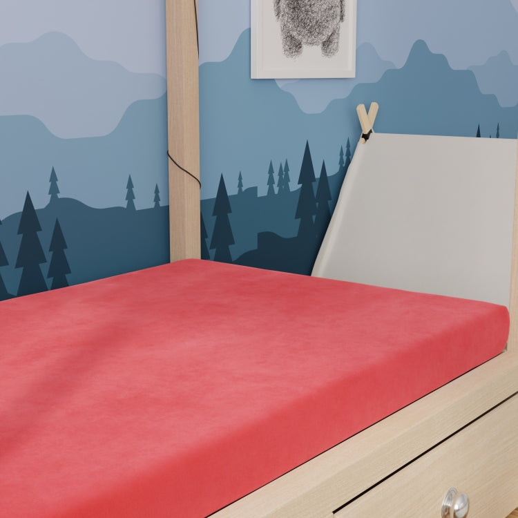 Kids 5" Red Firm Twin Mattress With Water Resistant Cover