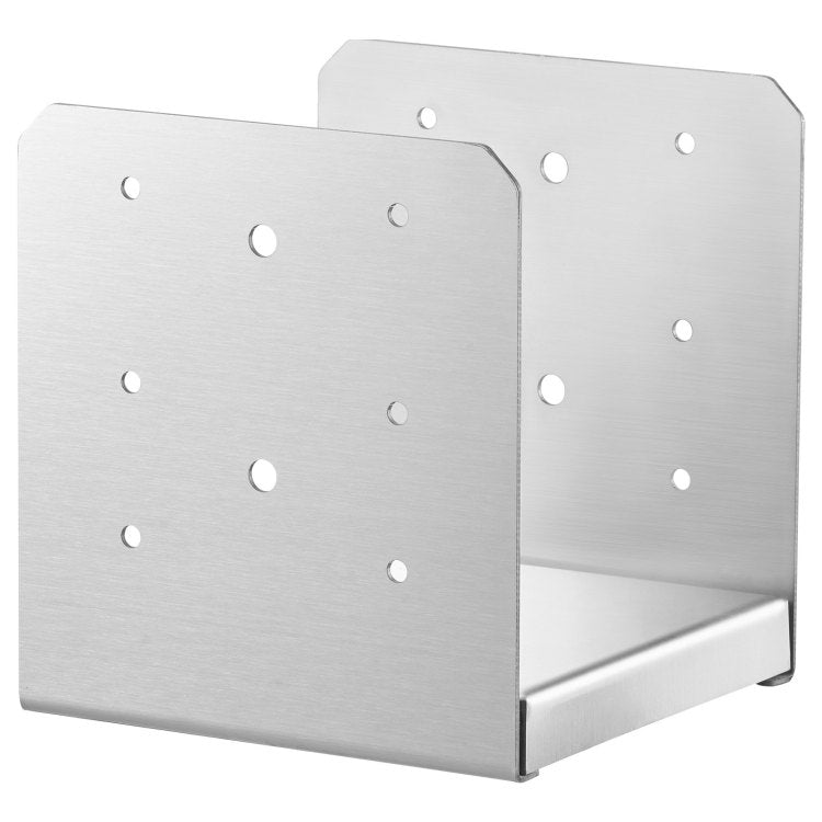 6"X 6" Post Base, 1Pcs Stainless Steel Adjustable Post Anchor Bracket Internal 5.9 X 5.5" , Adjustable Post Base For Pavilion Deck Porch Handrail Railing Support Decorative Anchor Plate