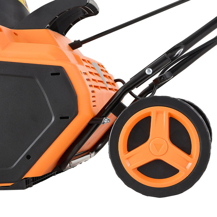 Electric Snow Blower, 23 Inch 15A Corded Snow Thrower With Dual Led Headlights & 180 Rotating Chute, 25Ft Throwing Distance, 12" Depth Clearing, Walk Behind Snowblower For Driveway Sidewalk