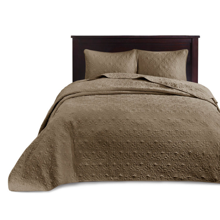Reversible Bedspread Set Mocha King