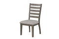 Casual Side Dining Chair W Ladder Back Set Of 2
