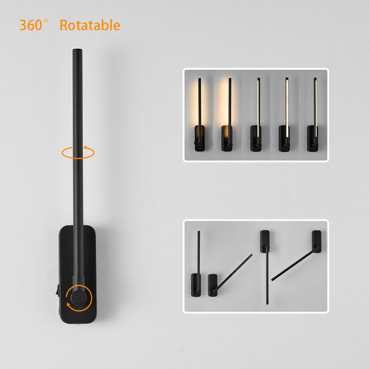 Rechargeable Wall Lights With Remote Control Led Picture Lights For Bedroom Wireless Magnetic Clip On Art Light Fixtures 3Cct Dimmable In Black