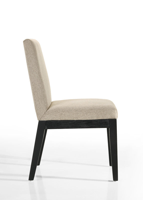 Jacopo Set Of 2 Beige Contemporary Fabric 19"W Dining Chair