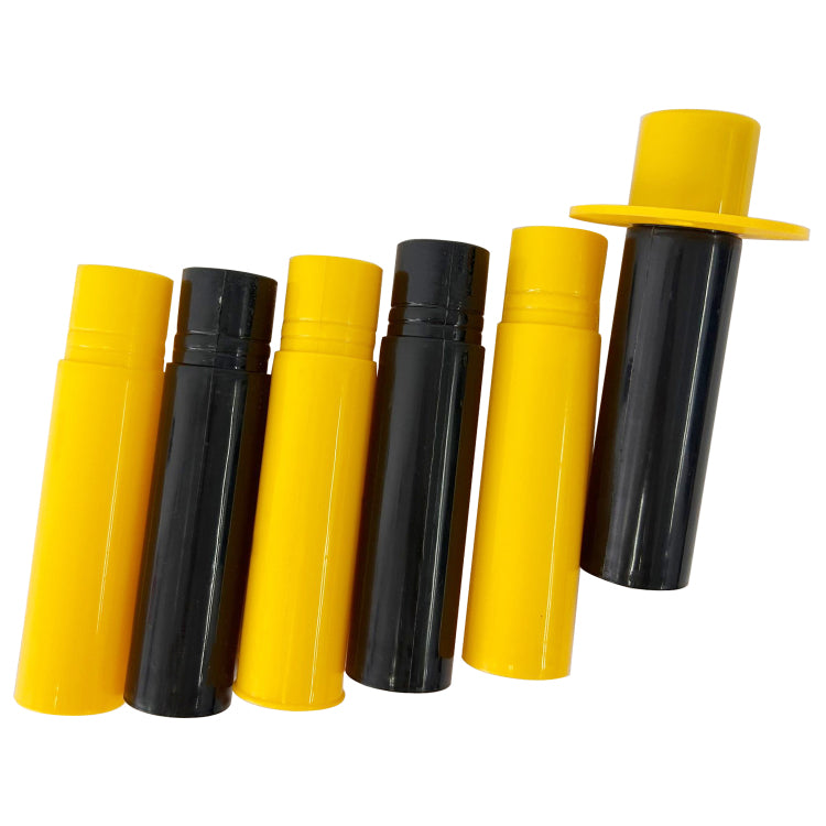 12 Pack Traffic Delineator Post Cones With Fillable Base, Adjustable Plastic Safety Barrier With 5Ft Plastic Chain, Outdoor And Indoor Crowd Control Stanchion For Traffic Control And Warning Y B