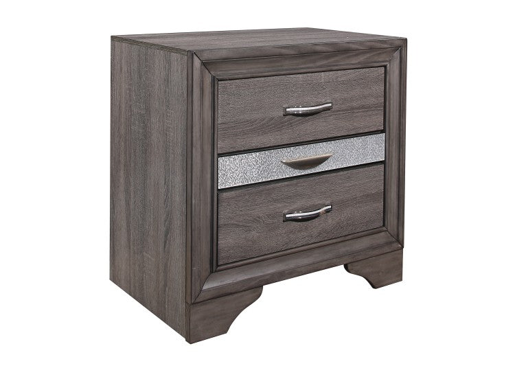 Ryder Sparkle Grey Nightstand