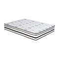 12 Inch Queen Mattress Highly Quilted Cover Hybrid Mattress, White, Plush Foam Mattress In A Box, Luxury Comfort Mattress