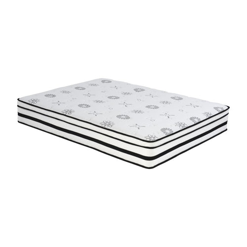 12 Inch Queen Mattress Highly Quilted Cover Hybrid Mattress, White, Plush Foam Mattress In A Box, Luxury Comfort Mattress