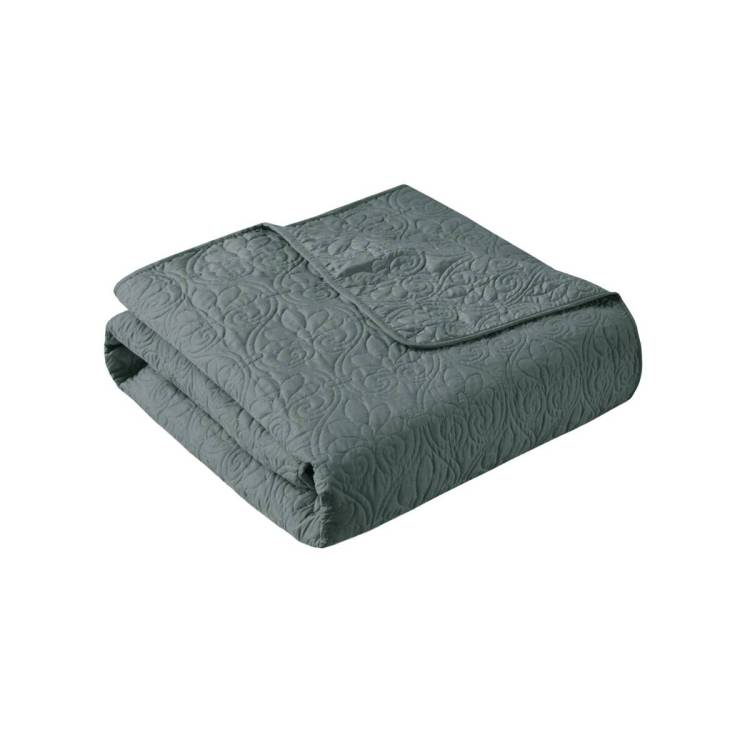 3 Piece Reversible Bedspread Set Balsam Green King