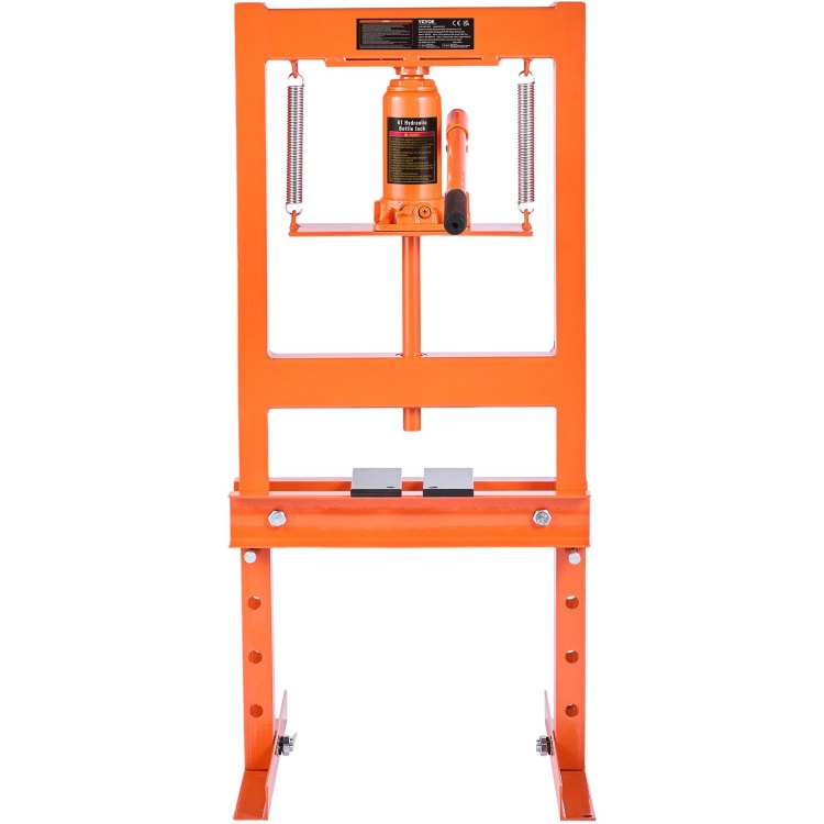 Hydraulic Shop Press, 6 Ton H Frame Hydraulic Garage Shop Floor Press, Adjustable Shop Press With Press Plates, Heavy Duty Hydraulic Press For Garage, Shop, Workshop