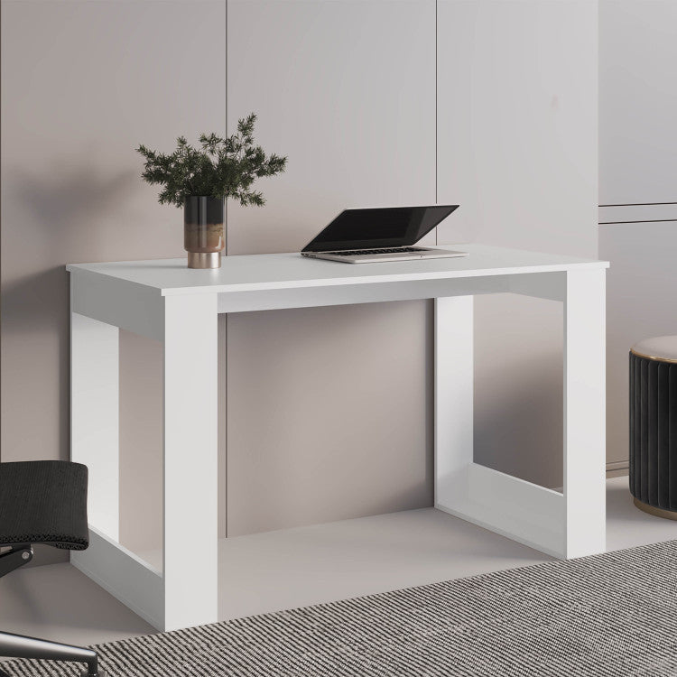 Writing Desk With Ample Workstation And Sturdy Legs