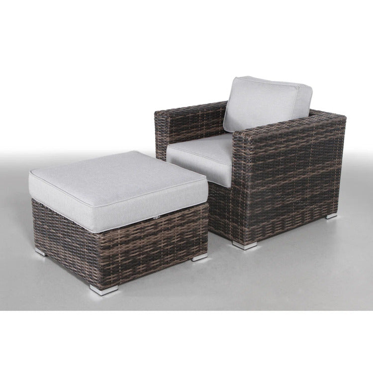 Comfortable Upholstered Accent Armchair No Assembly Required