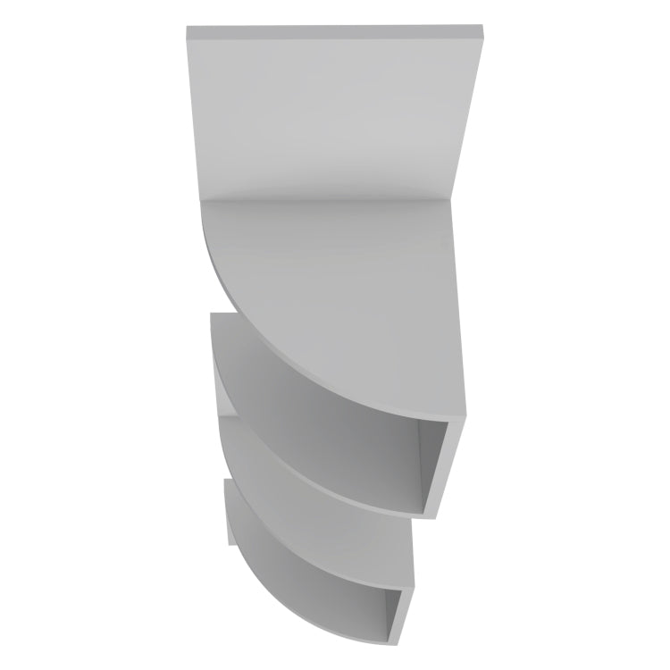 Rosebud Corner Floating Shelf: Modern Full Wall 4 Shelf Unit